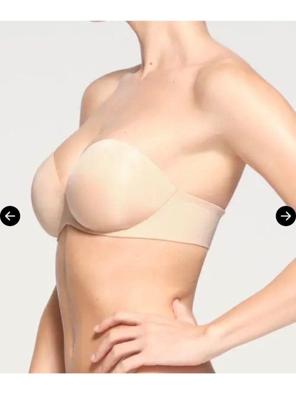NWT SKIMS ULTIMATE PUSH-UP STRAPLESS BRA CLAY - 32B